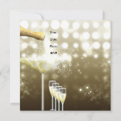 Uitnodiging 30e verjaardag Elegant Beige Gold (Achterkant)