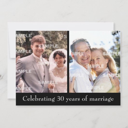 Uitnodiging 30e verjaardagsfeest (Voorkant)