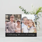 Uitnodiging 30e verjaardagsfeest 'Tussen Verleden  (Staand voorkant)