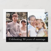 Uitnodiging 30e verjaardagsfeest 'Verleden en Hede (Voorkant / Achterkant)