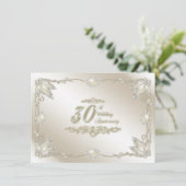 Uitnodiging 30ste trouwjubileum (Staand voorkant)