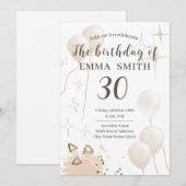 Uitnodiging 30year verjaardag (Voorkant / Achterkant)