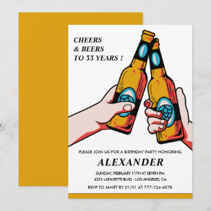 Uitnodiging 33ste verjaardag Proost en Bier Mannen
