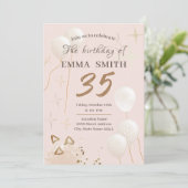 Uitnodiging 35 jaar verjaardag (Staand voorkant)