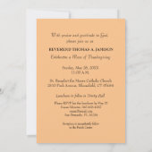 Uitnodiging 35e ordinatie Jubileum, kruis, kan (Achterkant)