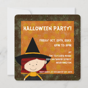 Uitnodiging 3 van de Halloween-partij van het Kind