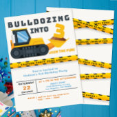 Uitnodiging 3e verjaardag bouwfeest