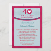 Uitnodiging 40-jarig huwelijksfeest (Voorkant)