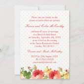 Uitnodiging 40-jarig huwelijksjubileum rode rozen (Achterkant)