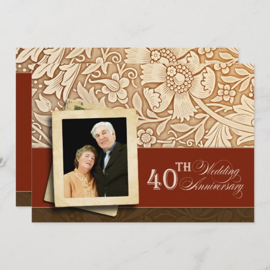 Uitnodiging 40-jarig jubileum (Voorkant / Achterkant)