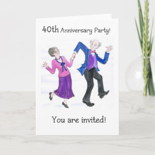 Uitnodiging 40-jarig jubileumfeest