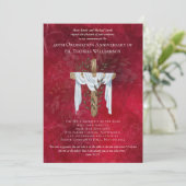 Uitnodiging 40-jarig priesterjubileum Robijn (Staand voorkant)