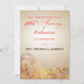 Uitnodiging, 40e Jubileum van Ordinatie Zegen Kaart (Voorkant)