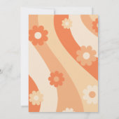 Uitnodiging - 40e verjaardag - retro perzik pastel (Achterkant)