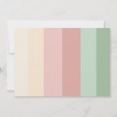 Uitnodiging - 40e verjaardag - retro roze bloemenm (Achterkant)