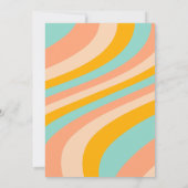 Uitnodiging, 40e Verjaardagsfeestje pastel retro c Kaart (Achterkant)