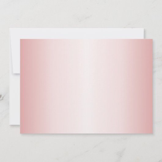 Uitnodiging 40e verjaardagsfeestje, retro roos gou (Achterkant)