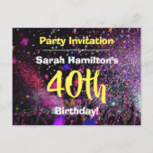 Uitnodiging 40ste verpartij (Voorkant)