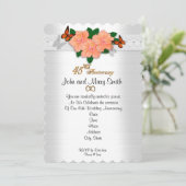 Uitnodiging 45e trouwdag (Staand voorkant)