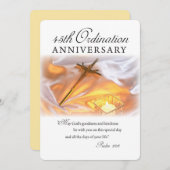 Uitnodiging 45th Ordination Jubileum, Cross, can (Voorkant / Achterkant)