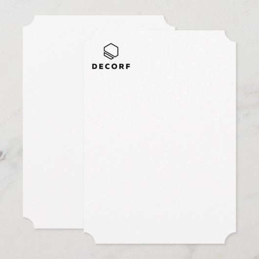 Uitnodiging 4,5 x 6,25 inch (Voorkant / Achterkant)