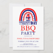 Uitnodiging 4 juli vuurwerk BBQ-feest (Voorkant)