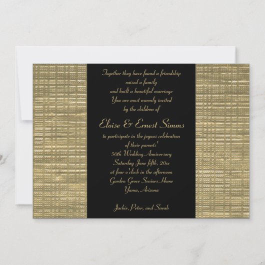 Uitnodiging 50 jaar jubileum met foto-inzet (Achterkant)