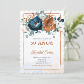 Uitnodiging 50 Jaar Vrouw (Staand voorkant)