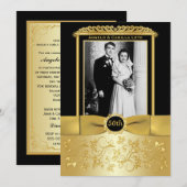 Uitnodiging 50-jarig huwelijksfeest (Voorkant / Achterkant)