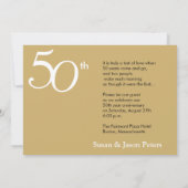 Uitnodiging 50-jarig huwelijksjubileum (Achterkant)
