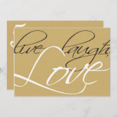 Uitnodiging 50-jarig huwelijksjubileum (Voorkant / Achterkant)