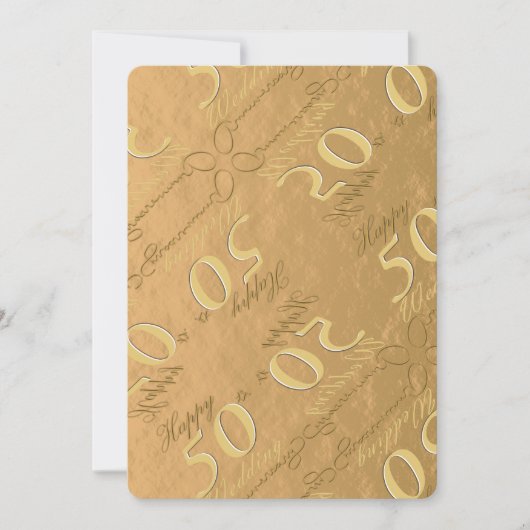 Uitnodiging 50-jarig huwelijksjubileum (Voorkant)