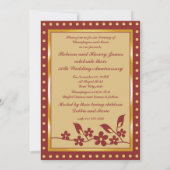 Uitnodiging 50-jarig huwelijksjubileum in goud (Achterkant)