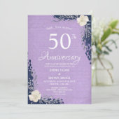 Uitnodiging 50-jarig huwelijksjubileum verrassing (Staand voorkant)