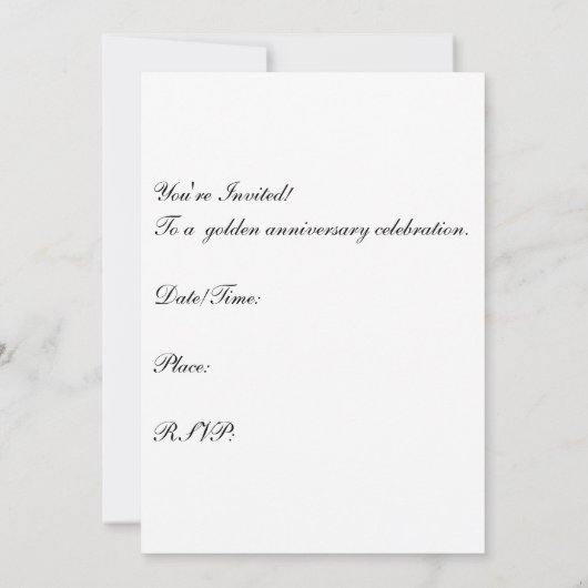 Uitnodiging 50-jarig jubileum (Achterkant)