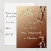 Uitnodiging 50-jarig jubileum (Voorkant / Achterkant)