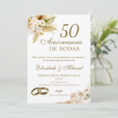 Uitnodiging 50-jarig jubileum (Staand voorkant)