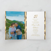 Uitnodiging 50-jarig jubileum gouden bruiloft (Binnen)