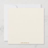 Uitnodiging 50-jarig jubileum in sierlijk goud (Achterkant)