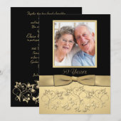 Uitnodiging 50-jarig jubileum met foto-inzet (Voorkant / Achterkant)