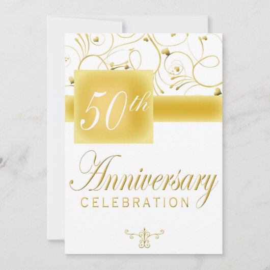 Uitnodiging 50-jarig jubileumfeest (Voorkant)