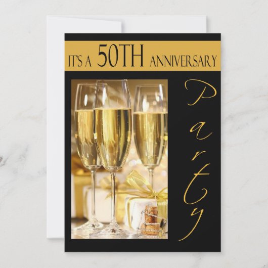 Uitnodiging 50-jarig jubileumfeest (Voorkant)