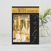 Uitnodiging 50-jarig jubileumfeest (Staand voorkant)