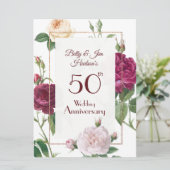 Uitnodiging 50-jarig jubileumfeest (Staand voorkant)