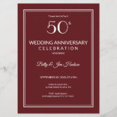 Uitnodiging 50-jarig jubileumfeest (Achterkant)