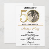 Uitnodiging 50-jarig jubileumfeest (Voorkant / Achterkant)