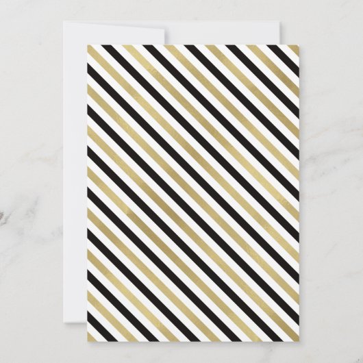 Uitnodiging 50-jarig jubileumfeest, namaakgoud (Achterkant)