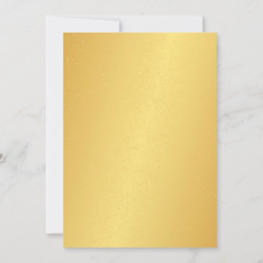 Uitnodiging - 50e bruiloft Jubileum Gold Confetti (Achterkant)