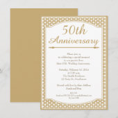 Uitnodiging 50e trouwdag (Voorkant / Achterkant)