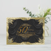 Uitnodiging 50e trouwdagjubileum (Staand voorkant)